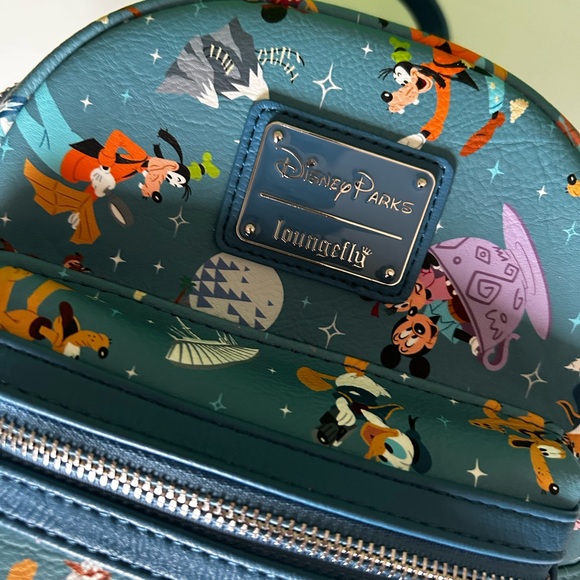 2020 Disney Parks Park Life & Attractions Icons Loungefly Mini Backpack - Picture 2 of 6